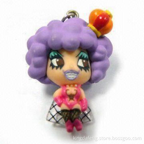 Plastic Keychain, Suitable for Use as Key Dangle or Promotional Gift
